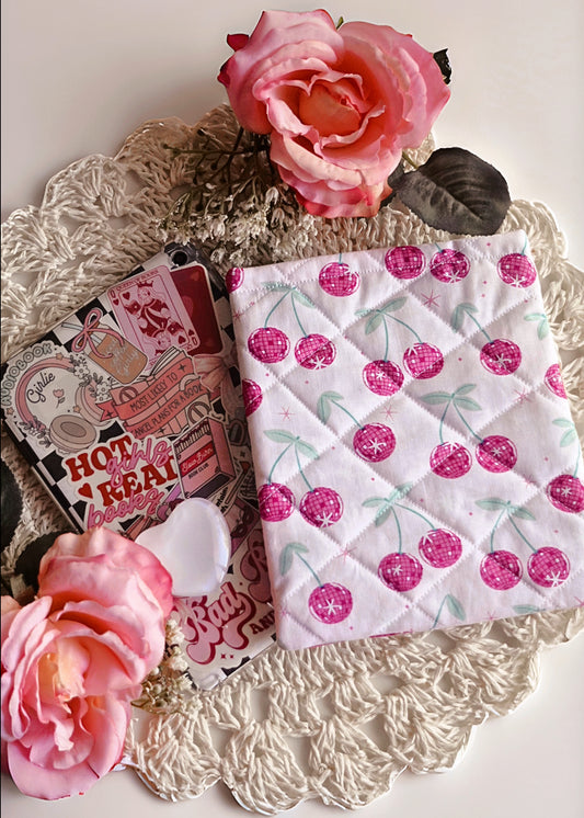 Disco Cherry Kindle Sleeve (Crossed Pattern)